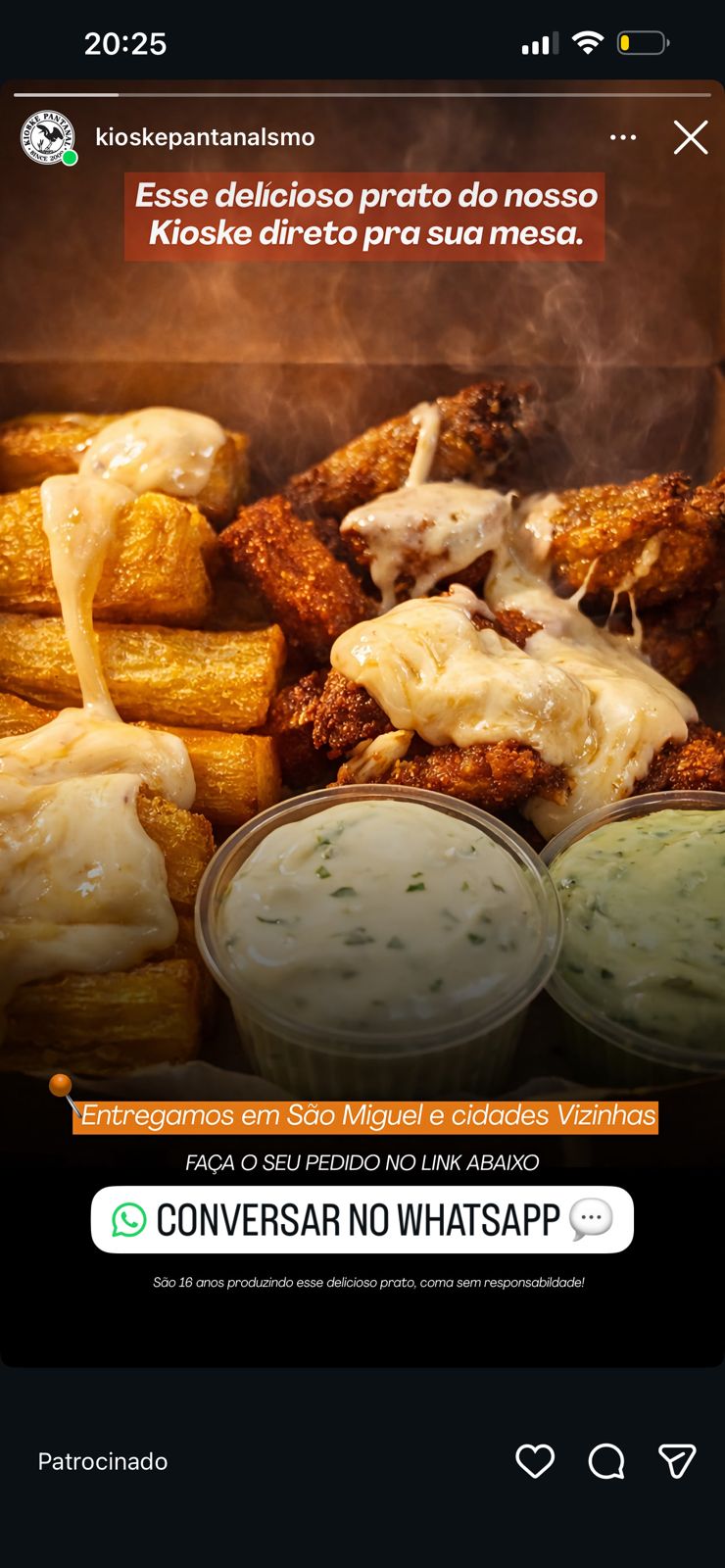 Porção Kioske Pantanal